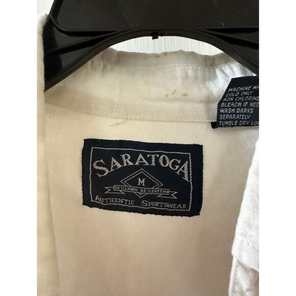 Saratoga men’s size medium, short sleeve button-down shirt - Picture 5 of 9